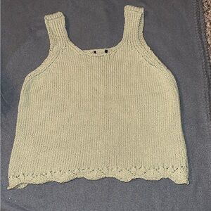 Women's Knit Tank Top - Green